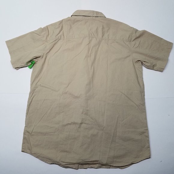 Columbia Khaki Button Down Outdoor Top Shirt XL - Picture 7 of 10